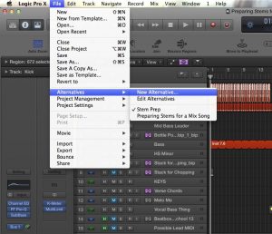 best way to bounce multiple takes logic x pro